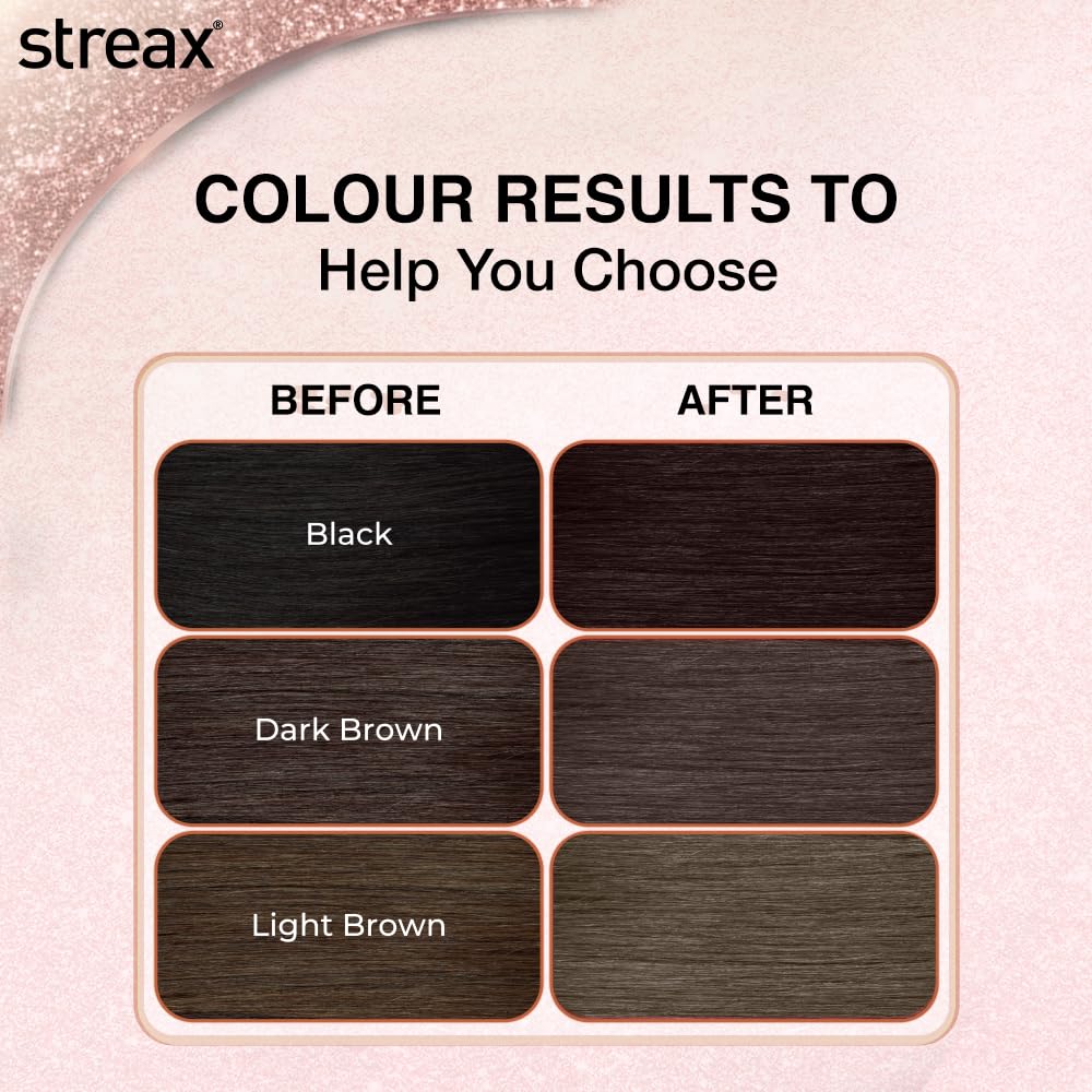 Streax Gel Hair Colour for Women & Men, Dark Brown 3 , 150ml|Hair Colour Brown|100% grey coverage |Long Lasting Hair Color, easy to use| Ammonia Free Hair Color, No Paraben & Sulphate