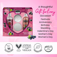 Bryan & Candy Black Currant And French Vanilla Heart Combo Kit Women's Day Gift Set For Women and Men