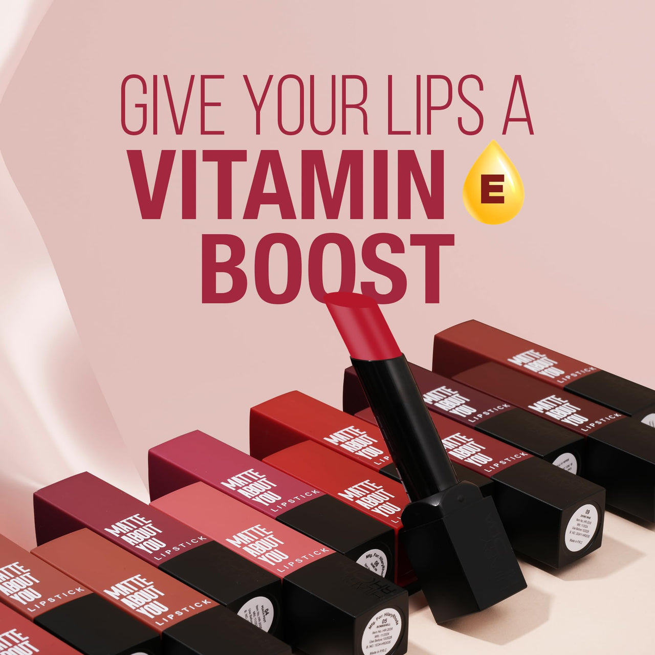 Hilary Rhoda Matte About You Lipstick | Long Lasting & Highly Pigmented Lipstick | Glides Smoothly | Matte Finish | One Stroke Application | Cruelty-Free & Vegan - 3g (Latte Love - Shade 01)
