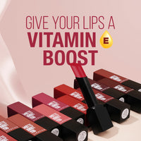 Hilary Rhoda Matte About You Lipstick | Long Lasting & Highly Pigmented Lipstick | Glides Smoothly | Matte Finish | One Stroke Application | Cruelty-Free & Vegan - 3g (Peach Pout - Shade 04)