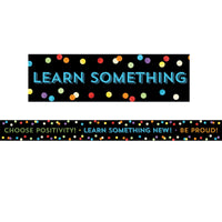Carson Dellosa Education Carson Dellosa Celebrate Learning Think Positive Straight Borders (108303), 3’ x 3