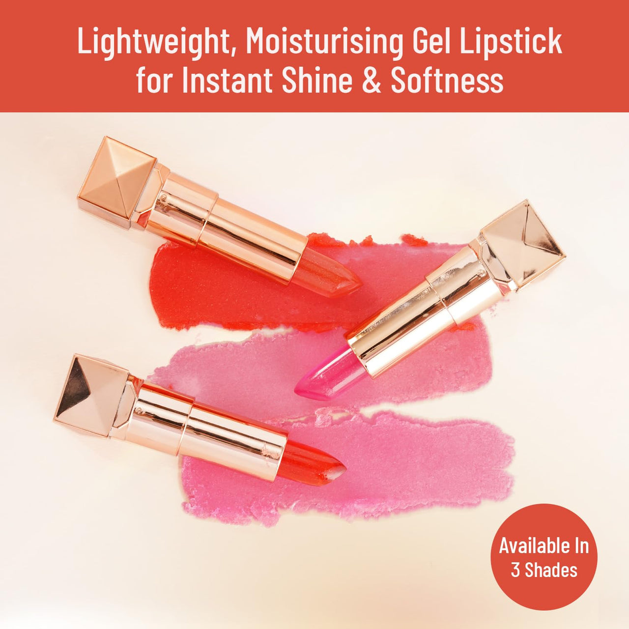 Swiss Beauty Glitter Color Change Gel Lipstick | Moisturising | Glossy Finish | Gives a Natural Colour | Lightweight | Shade-02, 3.6gm