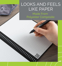 Rocketbook Core Reusable Smart Notebook | Innovative, Eco-Friendly, Digitally Connected Notebook with Cloud Sharing Capabilities | Lined, 6