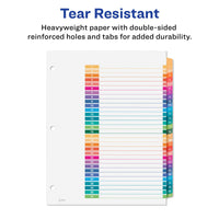 Avery 1-31 Tab Dividers for 3 Ring Binders, Customizable Table of Contents, Multicolor Tabs, 1 Set (11129) Divider