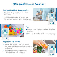 Mee Mee Baby Liquid Cleanser 500ml, Anti-Bacterial Kills 99.9% Germs | For Baby Bottles, Nipples, Accessories, Toys, Fruits & Vegetables | No Alcohol, One Drop Cleaning, Dermatologically Tested
