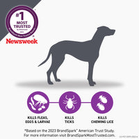FRONTLINE Plus Flea and Tick Treatment for X-Large Dogs Up to 89 to 132 lbs., 3 Treatments