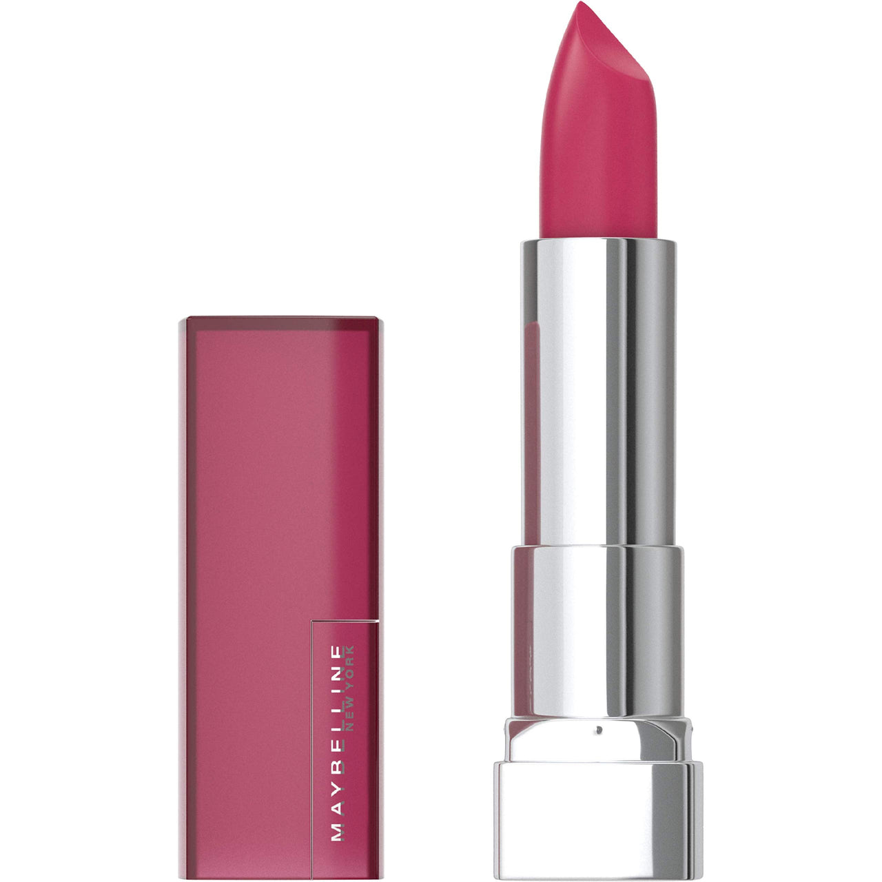 Maybelline New York Colossal Bold Eyeliner, Black, 3G And Maybelline New York Color Sensational Creamy Matte Lipstick, 680 Mesmerizing Magenta, 3.9G