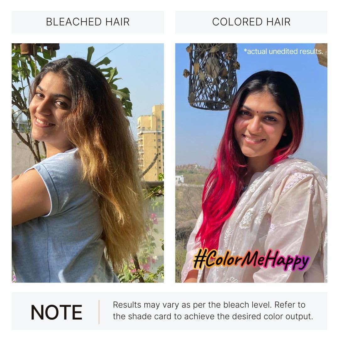 2.Oh! Italian- Pink Hair Color DIY Kit | Semi Permanent Hair Color + Hair Bleach for Hair Color | Hair Highlights for Women & Men | Hair Bleach with Plex & Argan oil| Lightening Kit