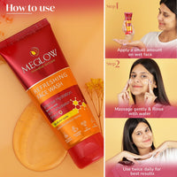 Meglow Refreshing & Rejuvenating Face Wash(70gm) |Aloe Vera Gel (100gm)|Enriched With Aloevera & Cucumber Extract|Gel For All Skin Type|For Men & Women|Helps to Make Skin Soft & Fresh