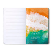 Compendium Softcover Journal - The world is grand, awfully big and astonishingly beautiful. – A Write Now Journal with 128 Lined Pages, 5″W x 8″H 