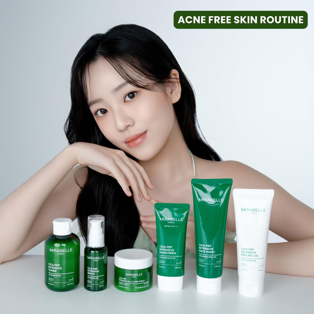 Mirabelle Korea Cica-Pep Intensive Peeling Gel 100ml | Gentle Exfoliation with Papain & Peptides | Soothing Centella Asiatica | Hydrating & Brightening Face Exfoliator | Korean Skincare for Men & Women