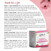 Globus Naturals Glycolic & 1% Salicylic Acid Peel Off Mask & Facial Kit Combo, Anti Acne & Oil Control Formula, For Normal to Oily Skin