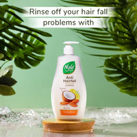Nyle Naturals Anti-Hairfall Shampoo | For Hairfall Control | With Coconut Milk, Badam and Amla |Gentle & Soft Shampoo For Men & Women |400ml