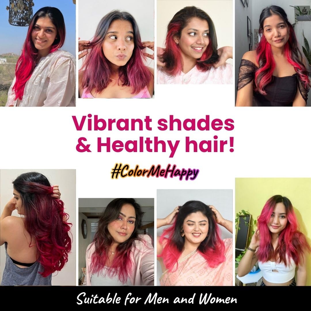 2.Oh! Italian- Pink Hair Color DIY Kit | Semi Permanent Hair Color + Hair Bleach for Hair Color | Hair Highlights for Women & Men | Hair Bleach with Plex & Argan oil| Lightening Kit