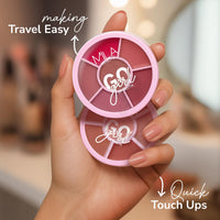Mila Beaute Go Girl Lip Palette with 6 Pigmented Shades I Creamy Matte Finish I Hydrating Formula of Pomegranate Extract & Hyaluronic Acid I Travel Friendly Lip Palette - FOREVER PINKS & BERRIES