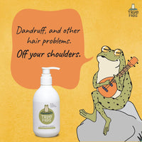 TRue FRoG Anti Dandruff Shampoo for Dry and Frizzy Hair with Black pepper Fruit, Inga Bark Extract and Tea Tree Oil - 250 ml