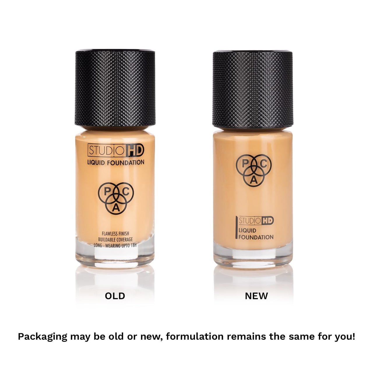 PAC Studio HD Liquid Foundation (3.5) | Lightweight Dewy Satin Finish | Medium to Buildable Coverage | Natural Second Skin like Finish | Suitable for all Skin Types - 28ml