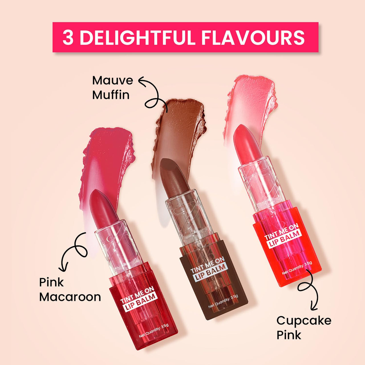 Swiss Beauty Tint Me On Lip Balm | Moisturises lips | Tinted Lip Balm | Shade - Mauve Muffin, 3.5gm