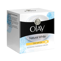 Olay Natural White Light Instant Glowing Fairness Cream, 40g & Olay Day Cream Natural White Fairness Moisturiser SPF 24, 50g