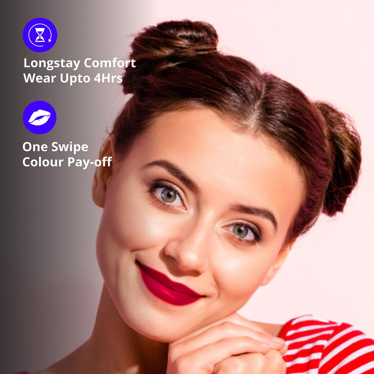 Blue Heaven Get Matte Lipstick | Soft Matte Finish and Lightweight Formula | Intense Pigment | Long-Lasting Lipsticks For Women | 103 | 4GM