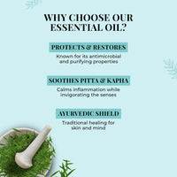Just Herbs Tea Tree Steam 100% Pure Distilled Essential Oil for Hair | Skin | Fights Acne | Exfoliates Skin | Aromatherapy Relives Stress for Men and Women (10 ml)