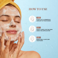 Just Herbs Brightening Foaming Face Wash With Vitamin C, Papaya and Lemon for Dark spot Reduction and Clear Skin - 100ml