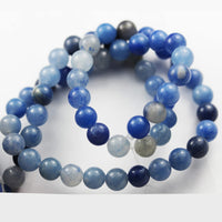 Crystal Beads for Making Jewelry Energy Healing Crystals Jewelry Chakra Crystal Jewerly Beading Supplies Blue Aventurine 6mm 15.5inch About 58-60 Beads