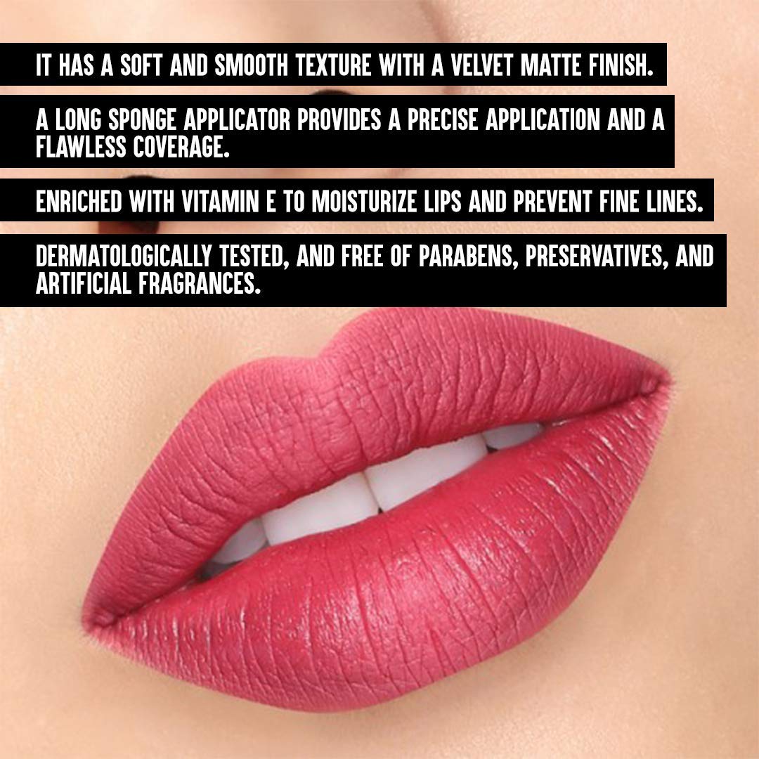 Colorbar Lip Statin, Hollywood 001 (Matte) | Enriched with vitamin E | Preservative free | Longlasting