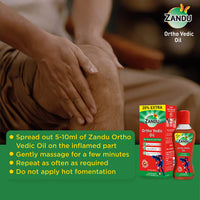 Zandu Ortho Vedic Oil - 60ml | Ayurvedic Oil for Relief from Knee and Joint Pain,Muscle Pain, Osteoarthritis Visible Improvement in 7 days