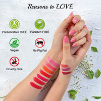 Iba Pure Lips Moisturizing Lipstick for Women - A68 Mystery Red Glossy, 4g | Creamy Finish | Intense Color & Highly Pigmented | Enriched with Vitamin E, Coconut Oil and Shea Butter | Smooth Texture | Makeup