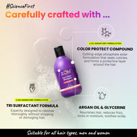 2.Oh! Italian Post Color Shampoo with Color Protect Complex | Daily Use Shampoo for Coloured Hair with pH 4.5 | Anti Frizz Shampoo for Color Treated Hair | Colour Protect Shampoo for Women and Men