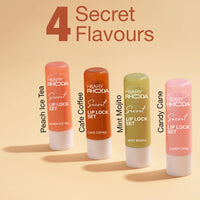 Hilary Rhoda Secret Lip Lock Set | Infused with Rapeseed Oil | Super-Hydrating Lip Balm & Repairs Lips | Cruelty-Free | Keeps Lips Soft & Supple | Set of 4 | 2.6g*4, Multicolor