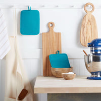 KitchenAid Ribbed Soft Silicone Pot Holder Set, Ocean Drive 7