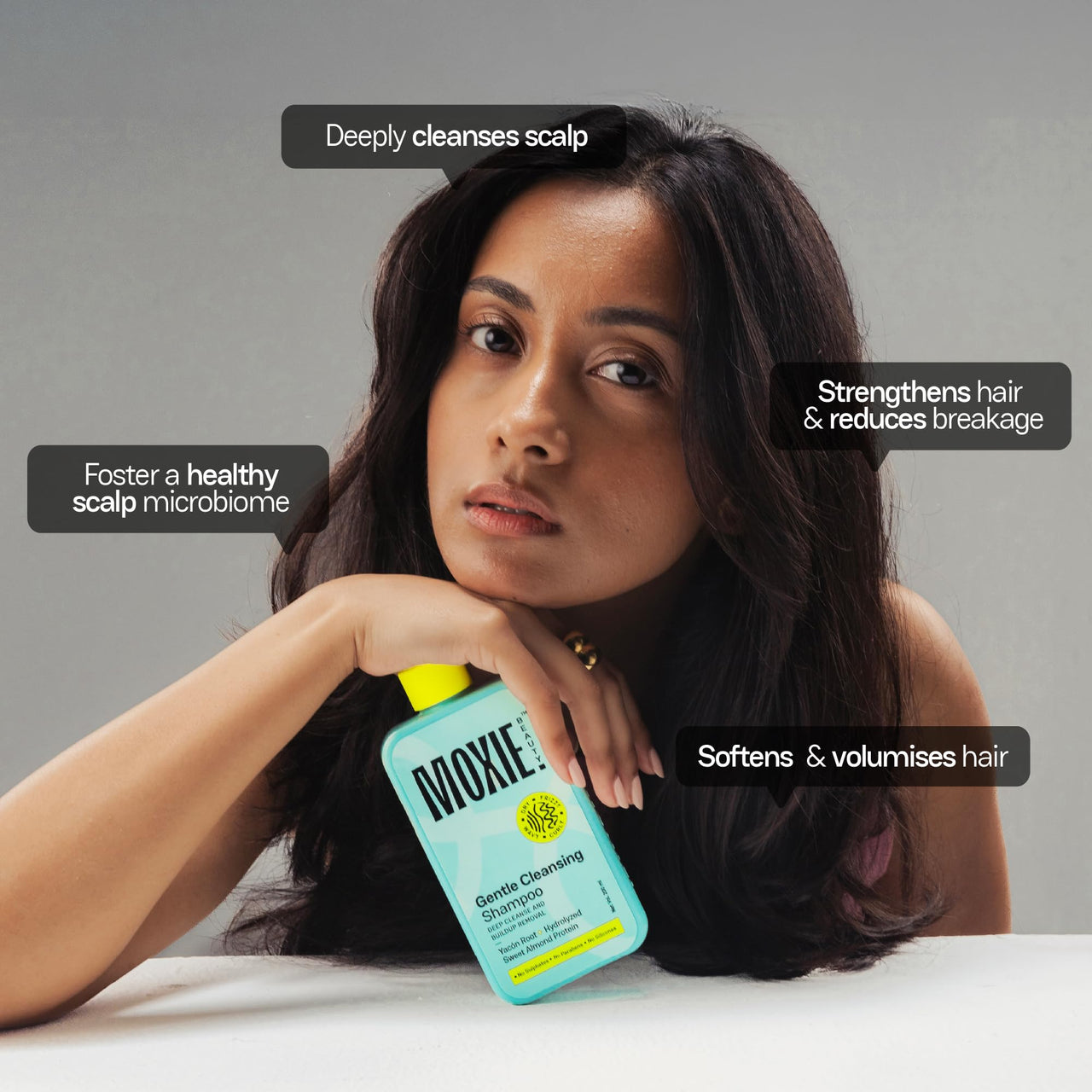 Moxie Beauty Shampoo For Frizzy, Dry, Wavy & Curly Hair | Sulfate, Paraben & Silicone-Free | 100% softer & 1.5x stronger hair | Gentle Cleansing Shampoo | 200ml