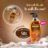 Fiama Body Wash Shower Gel Golden Sandalwood Oil and Patchouli, 500ml, Body Wash for Women & Men with Skin Conditioners for Soft and Luxurious Skin, Suitable for All Skin Types
