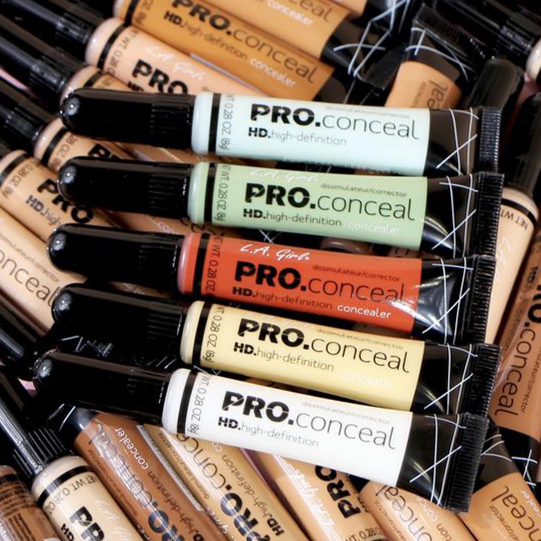 L.A GIRL Easily Blendable Concealer Corrector Peach For Face Makeup, Matte Finish Ultra Blendable Medium Beige - 8G (Vegan & Cruelty-Free) - Cream, Acne Prone