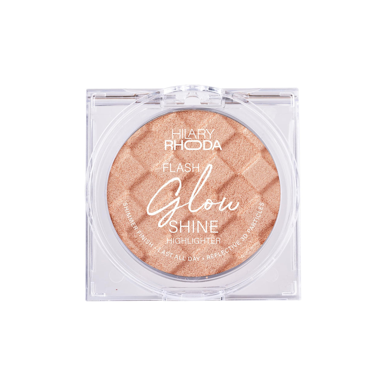 Hilary Rhoda Flash Glow Shine Highlighter | Rich Colour Payoff | Superfine Particles | 3D Reflective Glow | Blends Flawlessly -7g (Gold Shine -Shade 04)