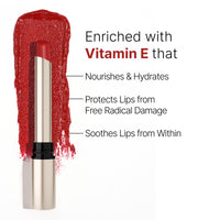 Swiss Beauty Select High On Shine Creamy Lipstick | With Mirror-shine finish | Enriched with Vitamin E | Shade- Red Mandate, 1g |