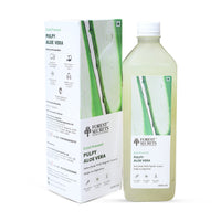 Forest Secrets Organic Aloe Vera Juice with Pulp, Natural Ayurvedic Tonic for Immunity, Better Digestion and Glowing Skin, (Pack of 3, 1000 ml)