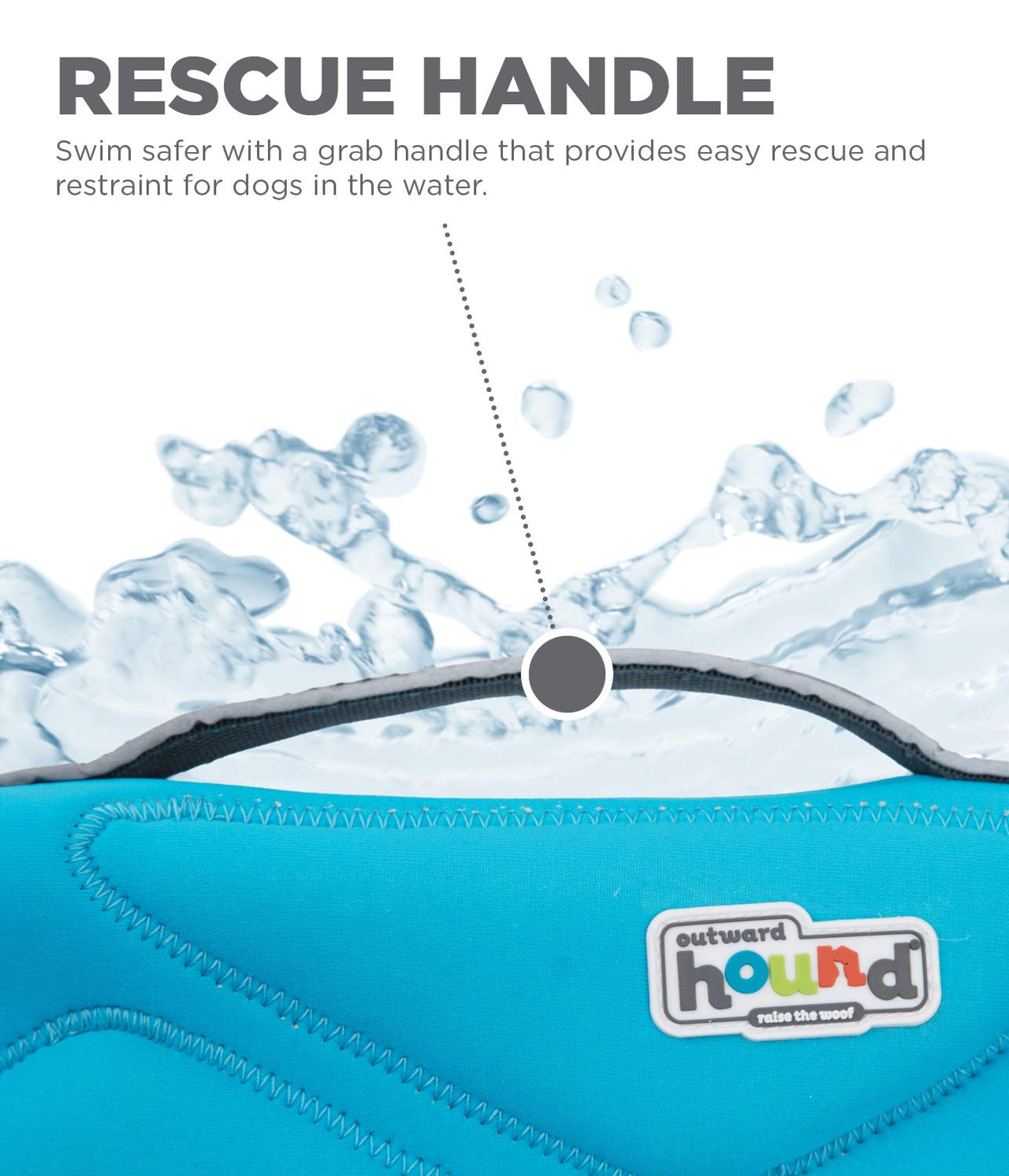 Outward Hound Dawson Swim Blue Dog Life Jacket, XS Dawson (Warmth) X-Small (Chest Girth: 11"-15")