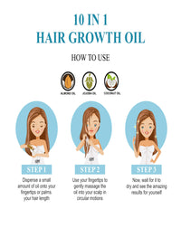 Love Earth 10 In 1 Hair Growth Oil|Soybean Oil, Black Seed Oil, Jojoba Oil, Sweet Almond Oil, Coconut Oil, Castor Seed Oil, Spikenard Oil, Ashwagandha Oil, Graecum Seed Oil, Zizanoides Root Oil|100ml