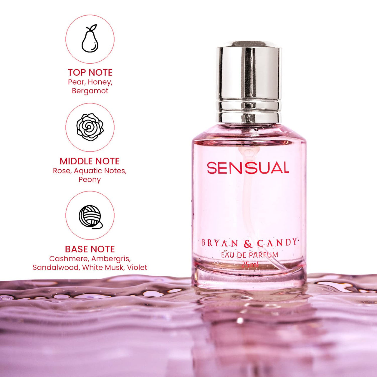 Bryan & Candy Sensual- 25ml: A Long-lasting Lingering & Enchanting Women's Fragrance