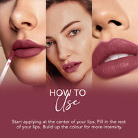 Carlton London Liquid Matte Chuffed Kiss Mocha Me Lipsticks |Enriched with Vitamin E, Avocado Oil | Matte Finish, Non-Sticky and Non-Drying | Upto 12 Hrs- 3ML (Taupe Mauve)