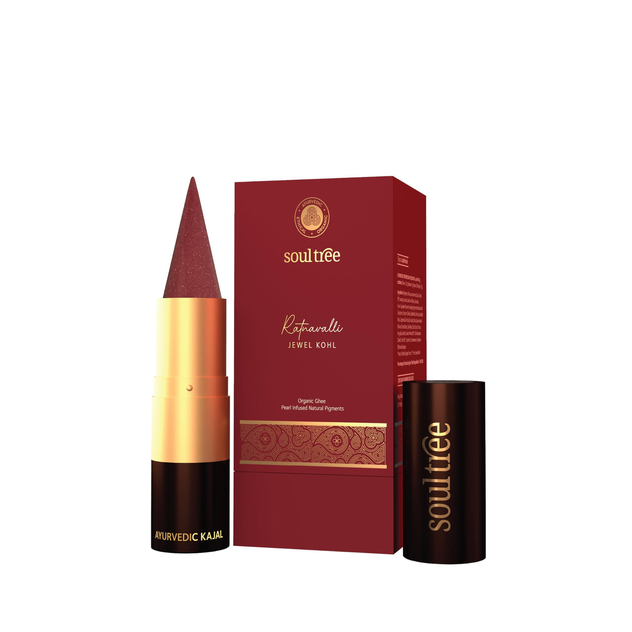 SoulTree Ratnavalli Padma Raga Jewel Kohl | Red Ruby - 3gm