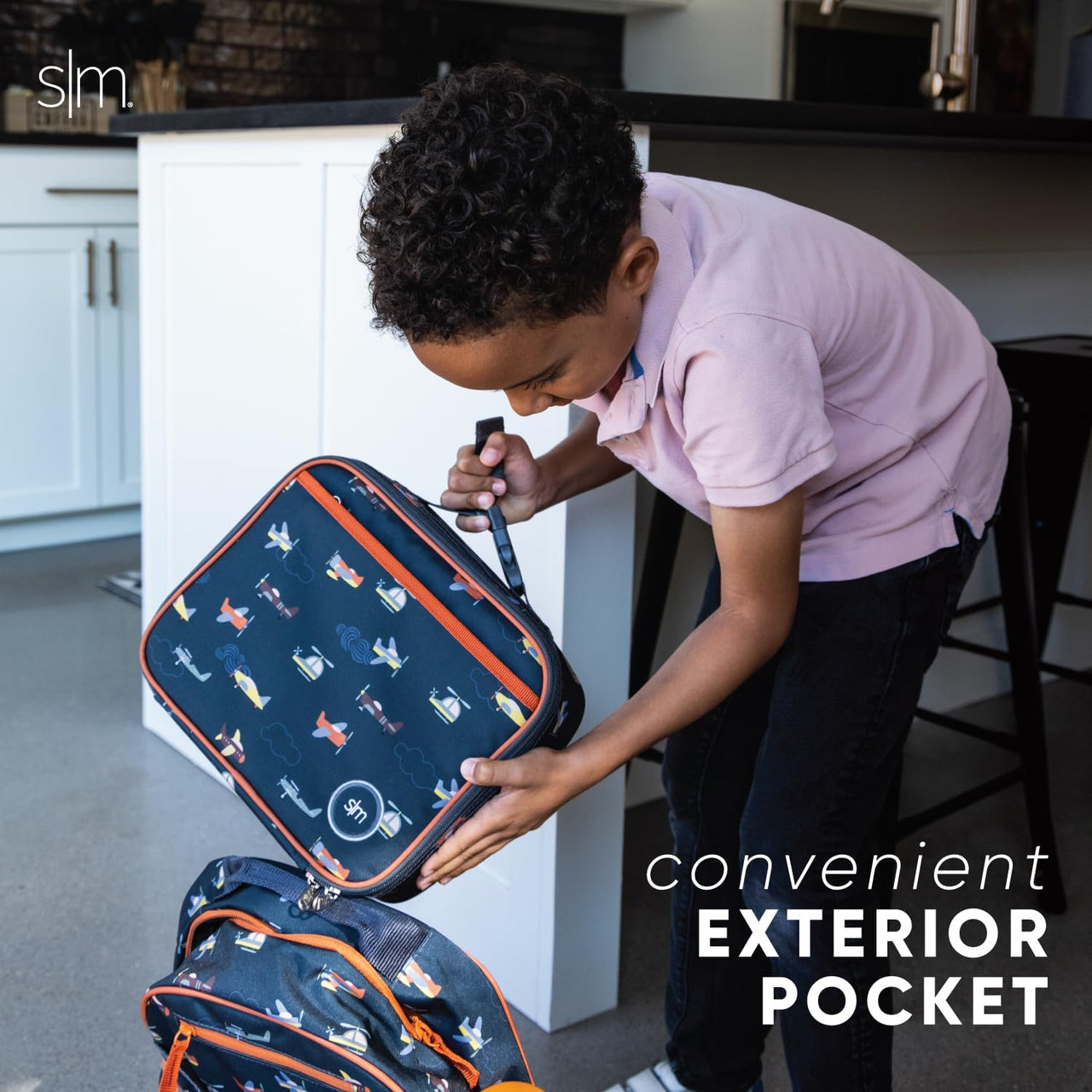 Simple Modern Marvel Spider-man Kids Lunch Box for Toddler | Reusable Insulated Bag for Boys Meal Containers for School with Exterior and Interior Pockets | Hadley Collection | Spidey Kid Polyester Marvel: Spidey Kid