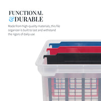 Advantus File and Folder Dividers, 3-Count, Red/Blue/Black (50912)