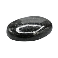 Nuummite Palm Stone - Pocket Massage Worry Stone for Natural Body Chakra Balancing, Reiki Healing and Crystal Grid Nuummite