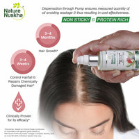 Nature Nuskha Protein Rich Hair Growth Oil with Rosemary, Avacado Oil & Vitamin E | Hair Fall Control, Anti Dandruff & Damaged Hair Repair Formula, Non-Sticky, No Paraben, for Women & Men, 100ml