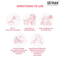 Streax Professional Argan Secrets Permanent Hair Colourant Cream - Golden Blonde 7.3 (Enriched with Argan Oil) For All hair types ; 90 gm