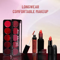 Swiss Beauty All About Lip Palette With 10 Pigmented Colors |Creamy Matte Finish Lip Colors Lipstick |Travel Friendly Lip Palette | Multicolor-03, 12gm